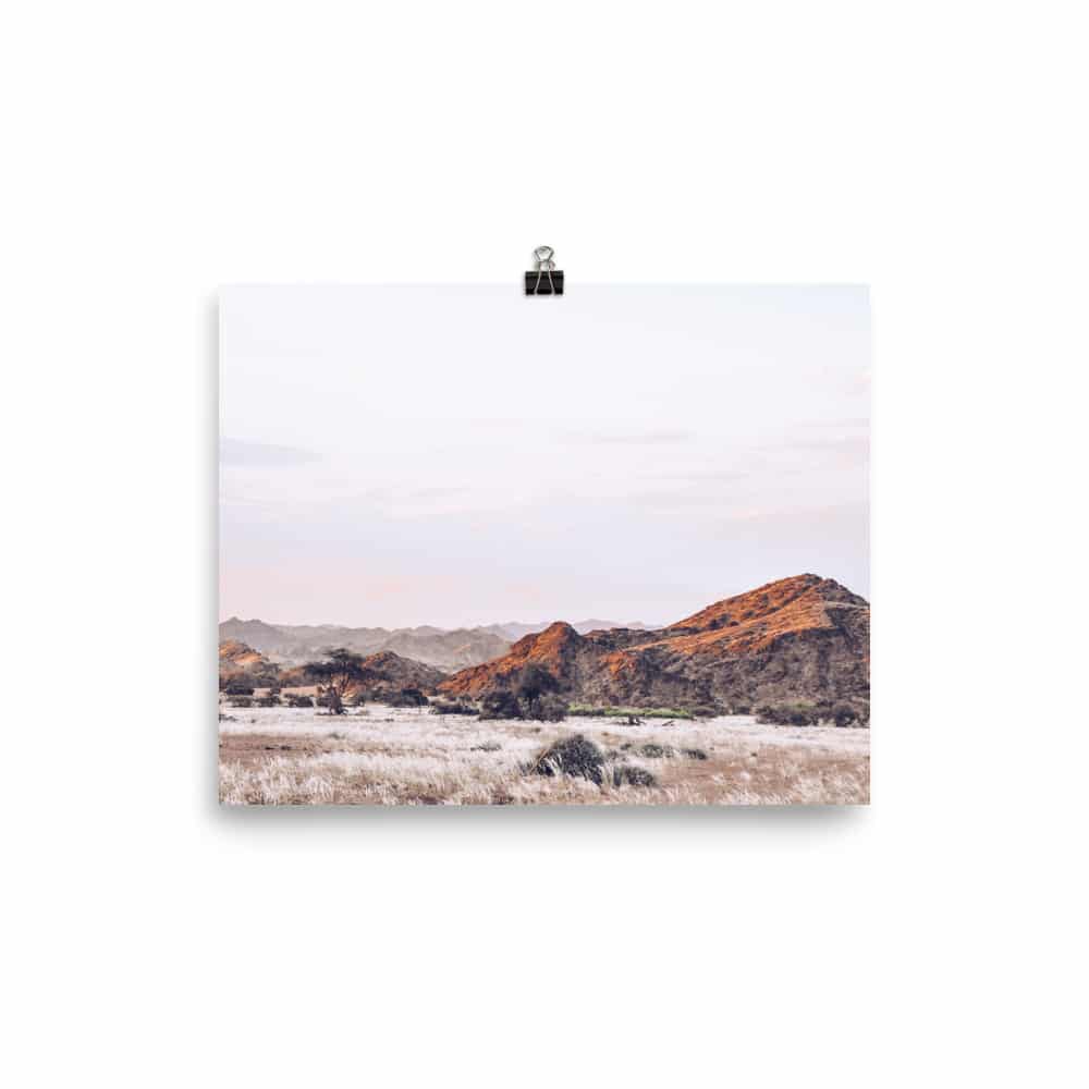 ‘White Field with Sun on Hillside’ Limited Edition fine art photo print