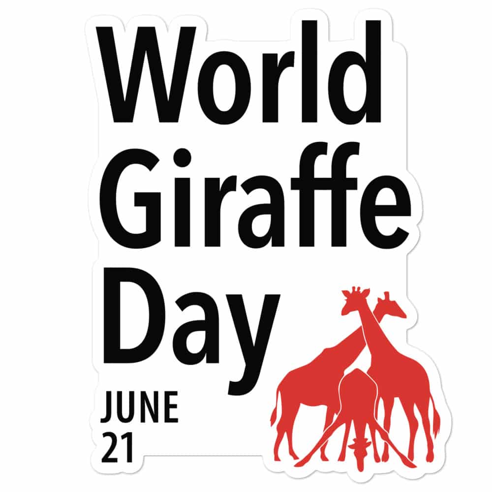 World Giraffe Day (Red) sticker 1