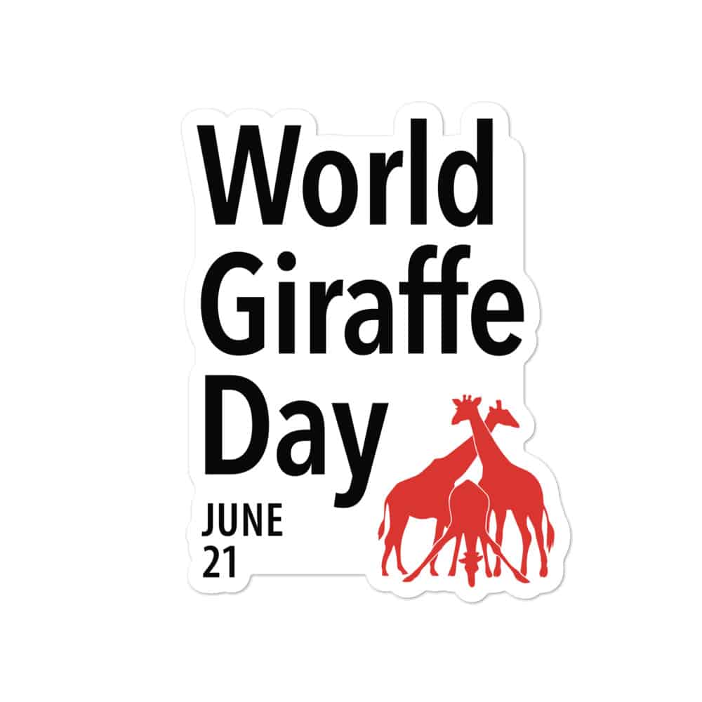World Giraffe Day (Red) sticker 3