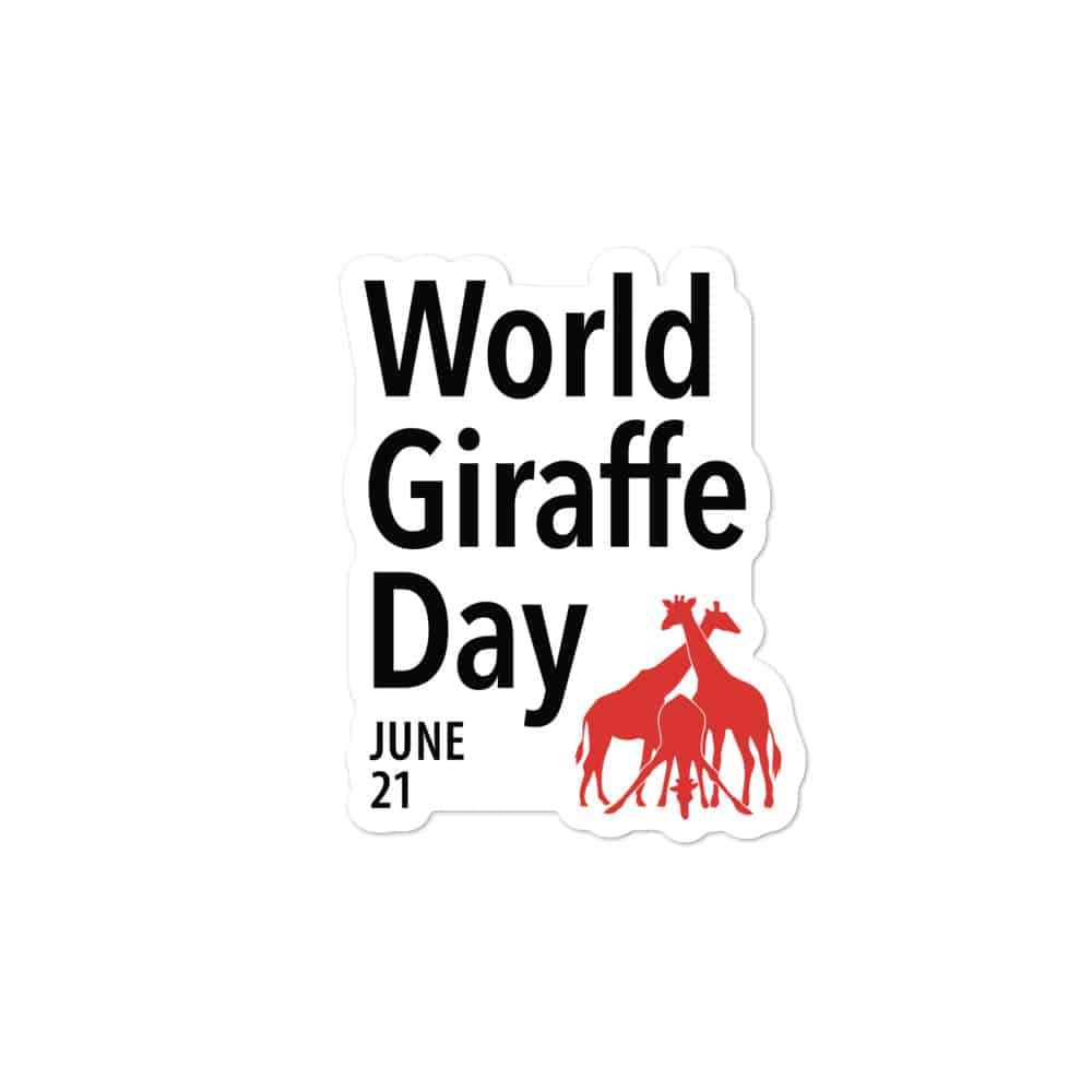 World Giraffe Day (Red) sticker 2
