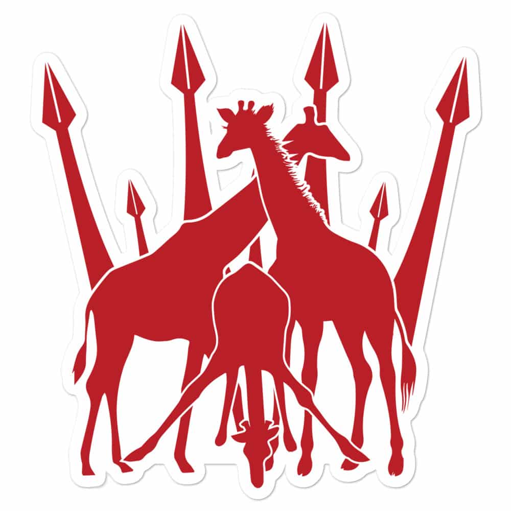 'Crown of Giraffe' sticker 1