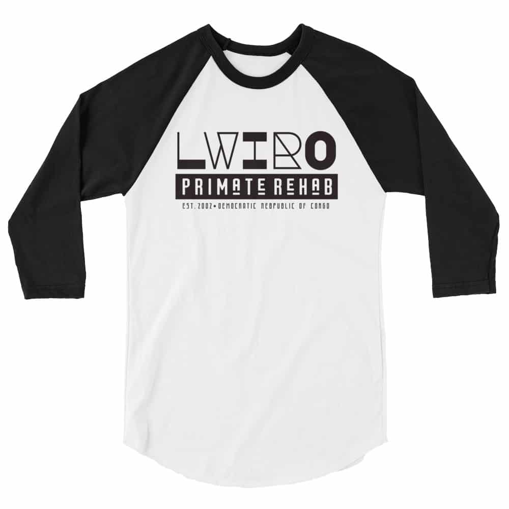 Lwiro Primate Rehab 3/4 sleeve raglan shirt 2