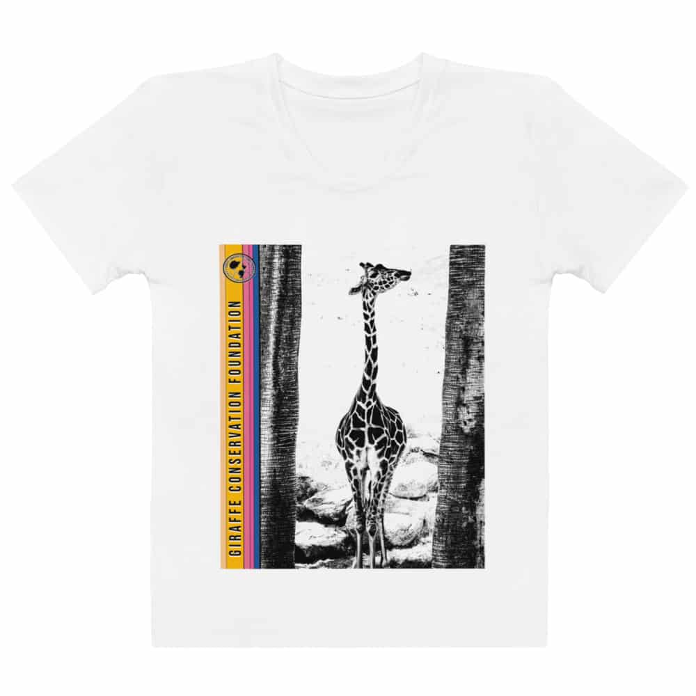 'Giraffe Between Trees' Limited Edition women's tee 1