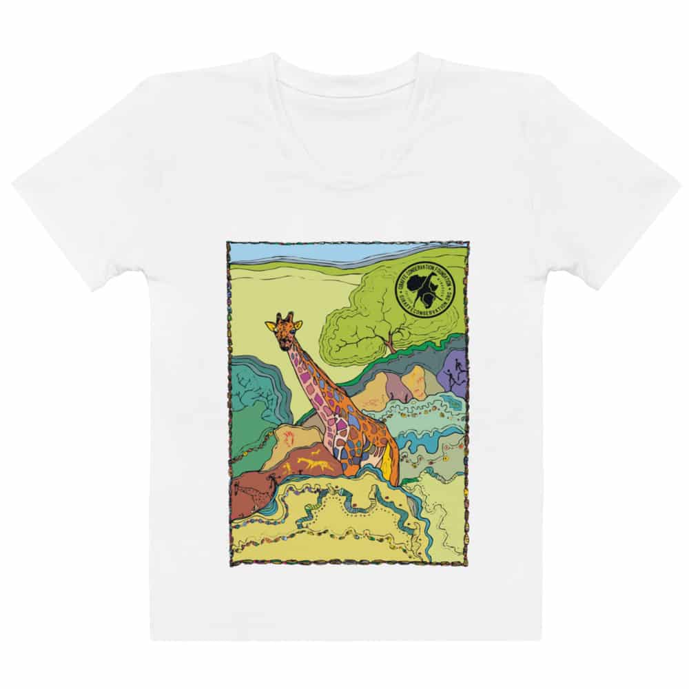 'Giraffe in Forest' Limited Edition women's tee 1