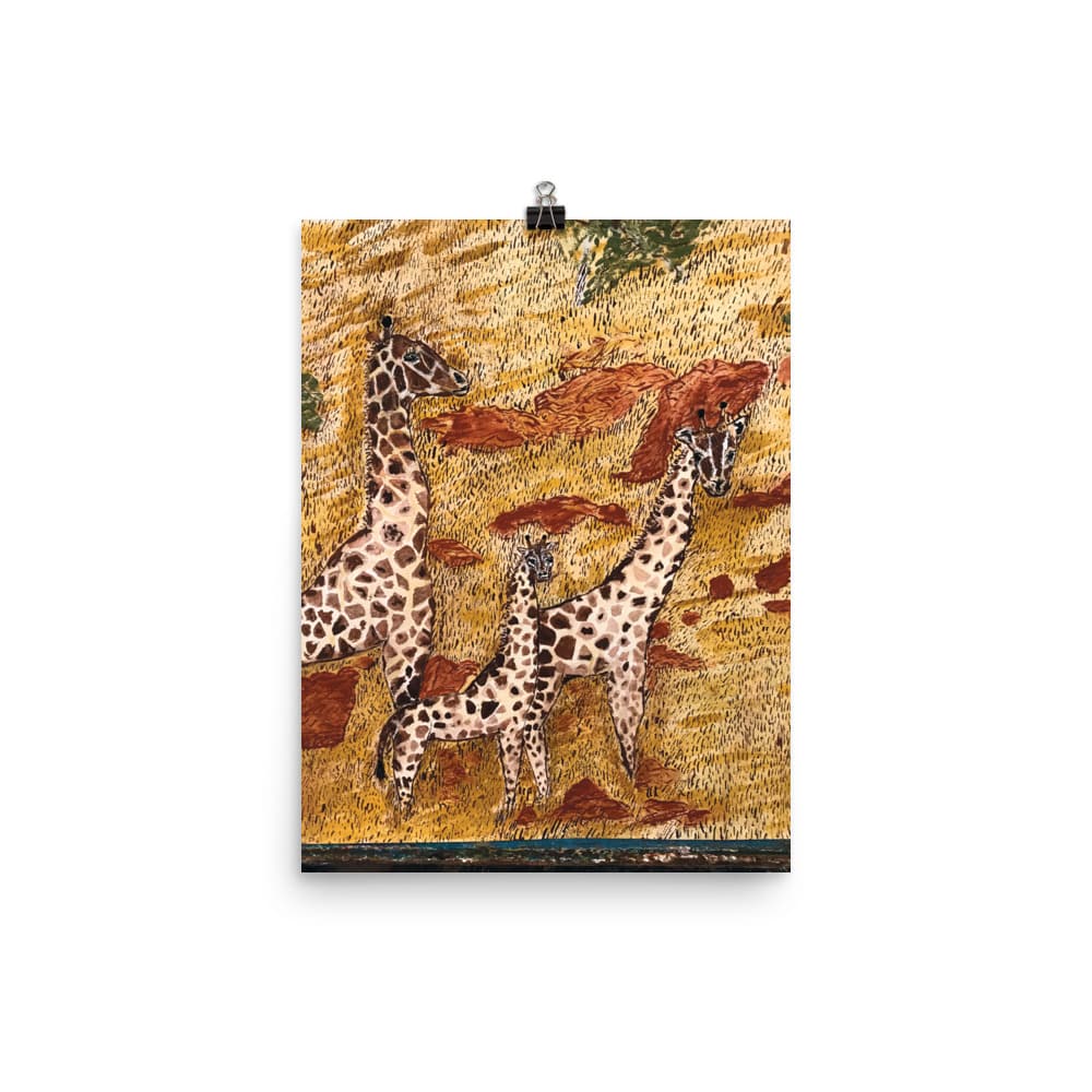 'Giraffe on Plains' Limited Edition print 2