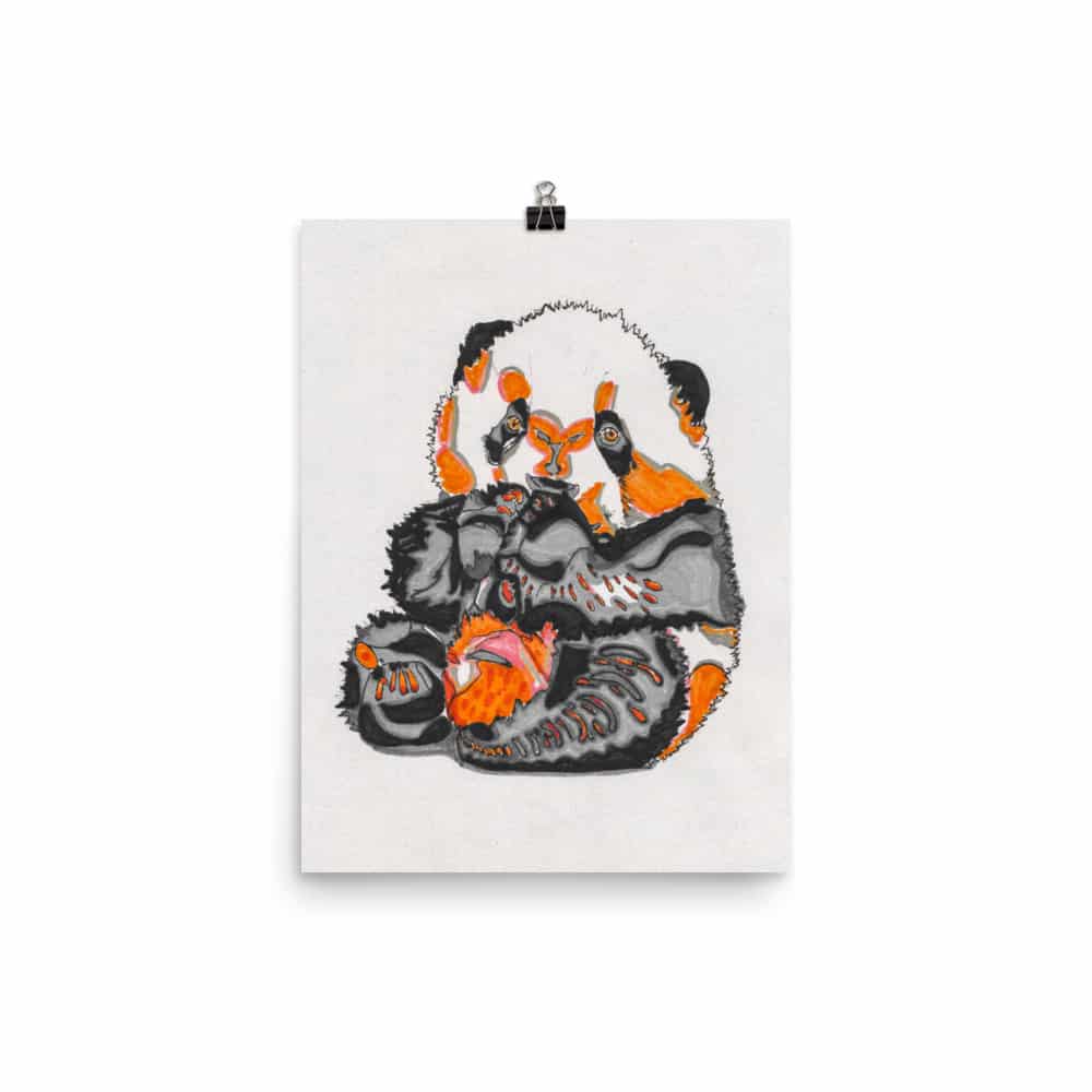 'Orange is the New Panda' fine art print 1