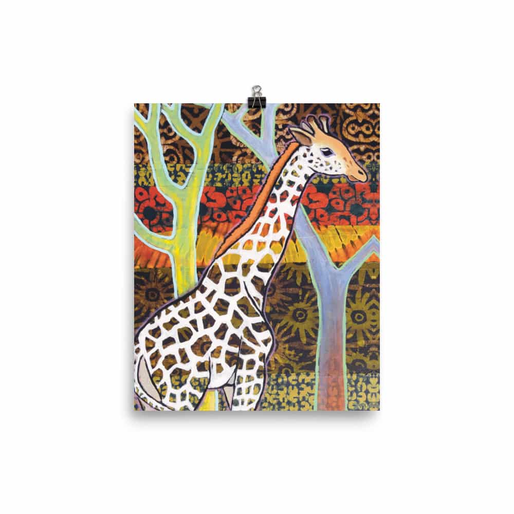 'West African Giraffe' Limited Edition print 2
