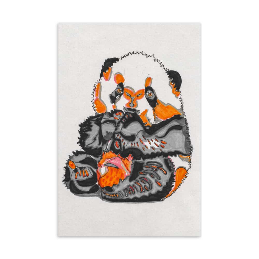 'Orange is the New Panda' standard postcard 1