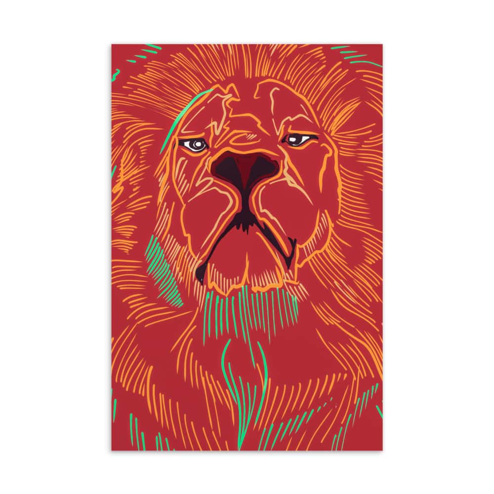 ‘Red Lion’ standard postcard