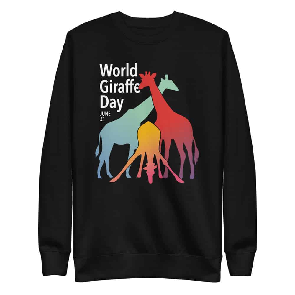 'World Giraffe Day (Prism)' sweatshirt 1