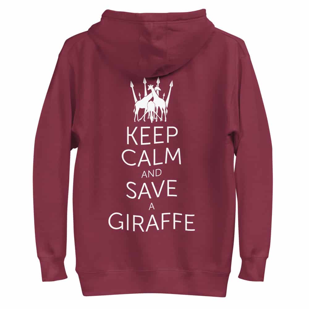 'Keep Calm & Save a Giraffe' Limited Edition hoodie 2