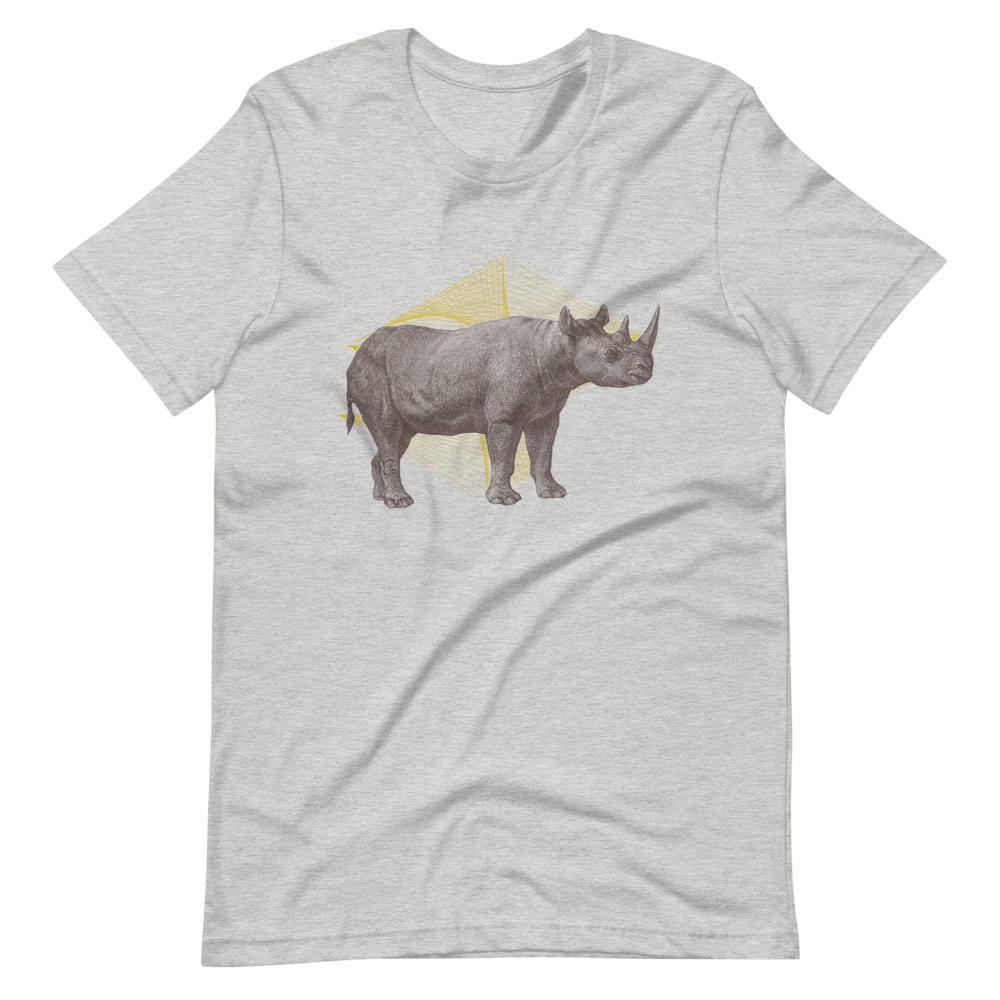 ‘Golden Geometry (Rhino)’ vintage tee