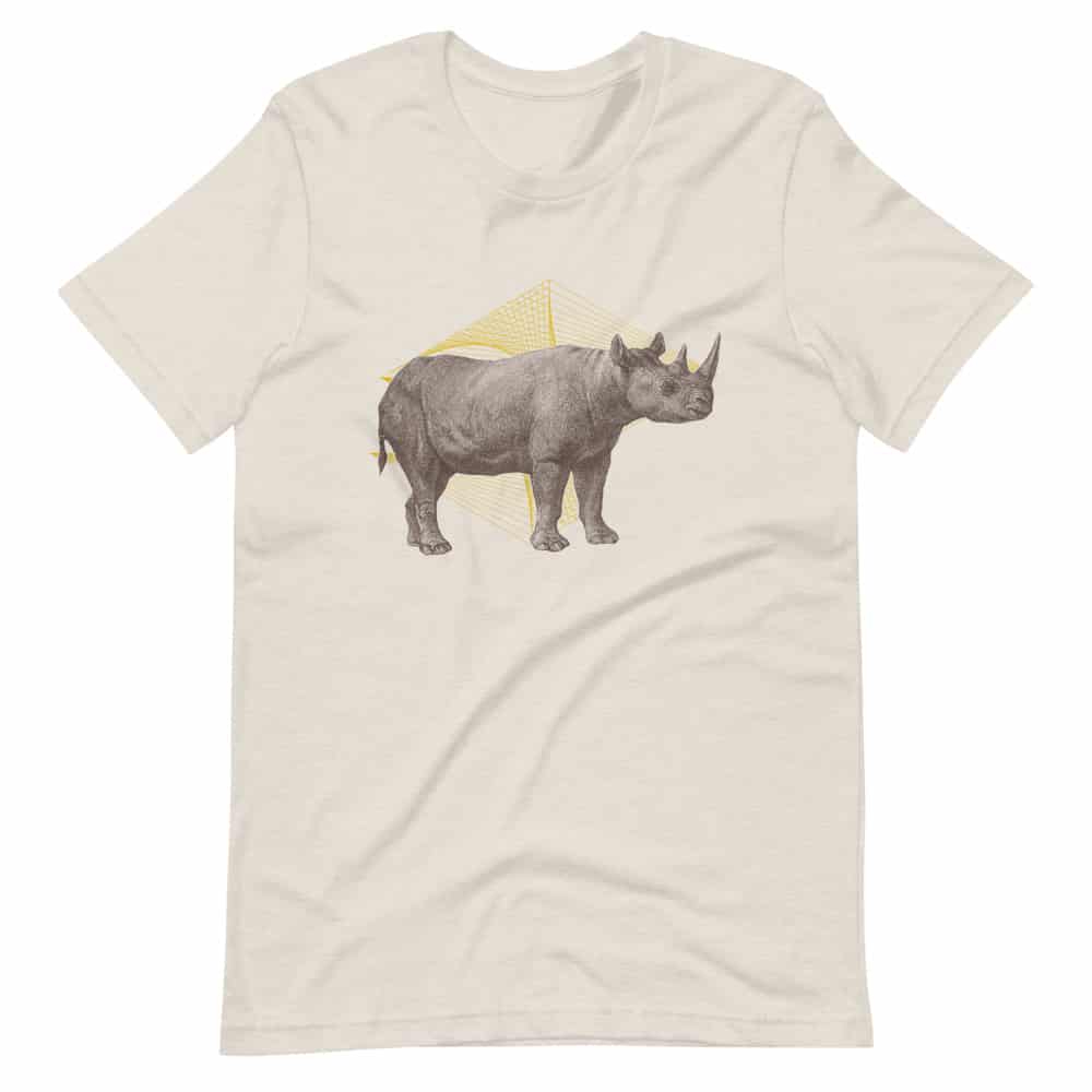 'Golden Geometry (Rhino)' vintage tee 2