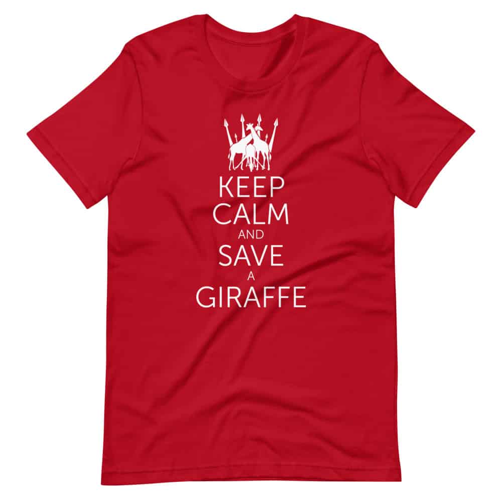 'Keep Calm and Save a Giraffe' vintage tee 1