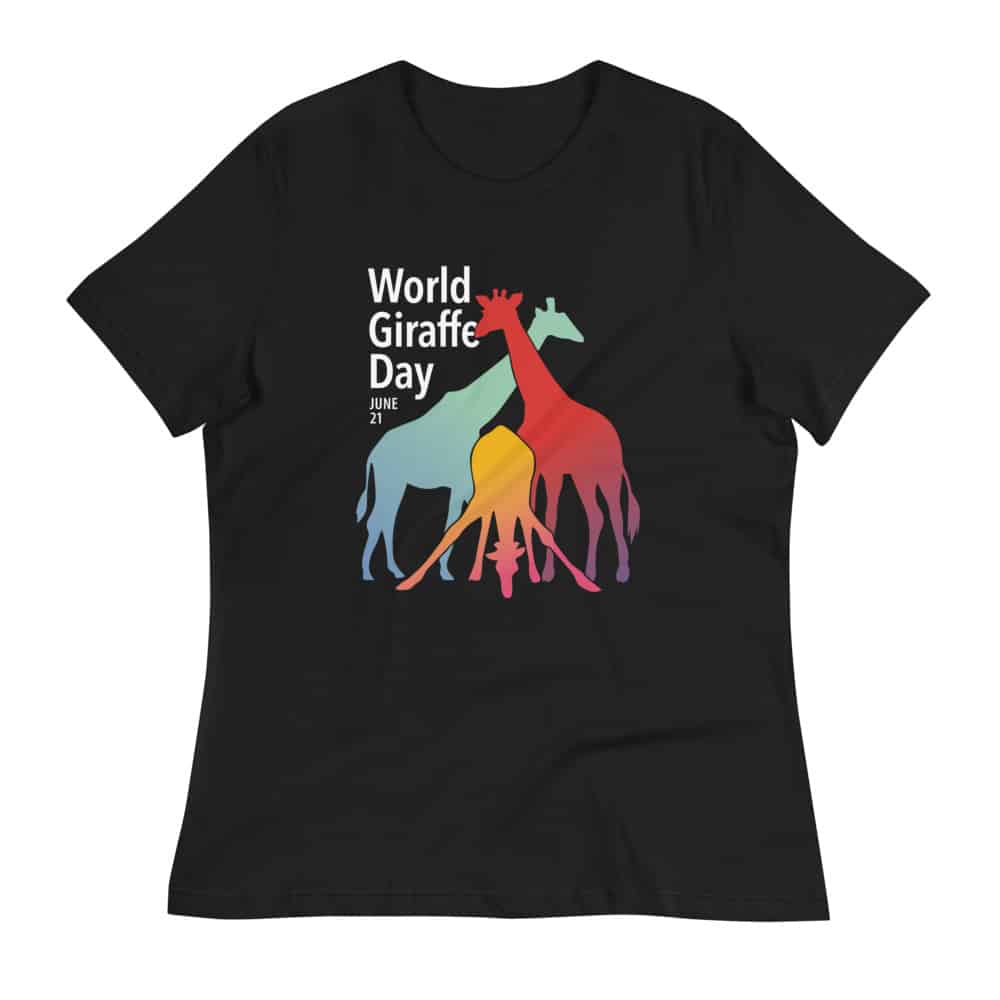 'World Giraffe Day (Prism)' women's tee 2