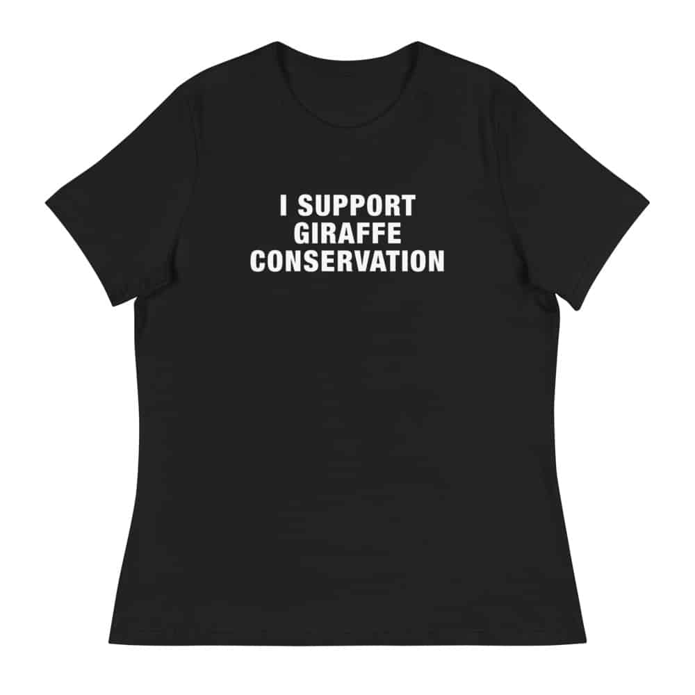 ‘I Support Giraffe Conservation’ women’s tee