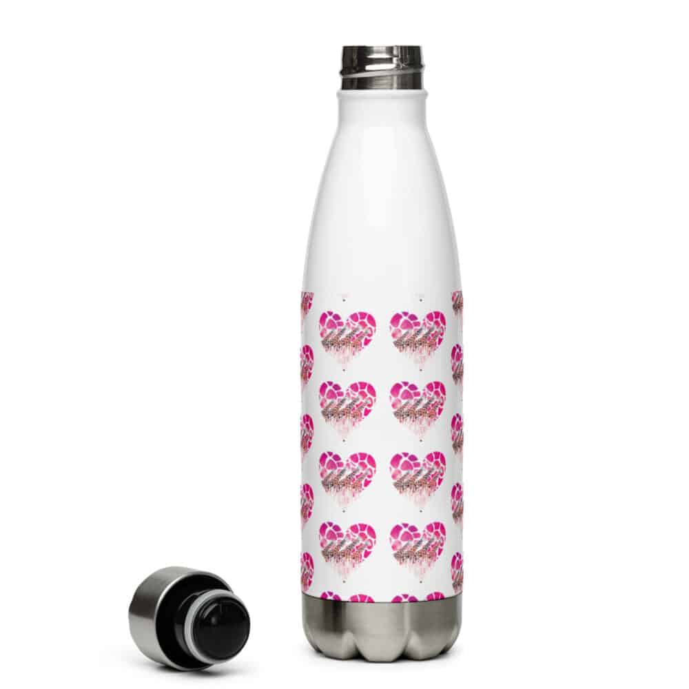 'I Love Giraffe' stainless steel water bottle 2