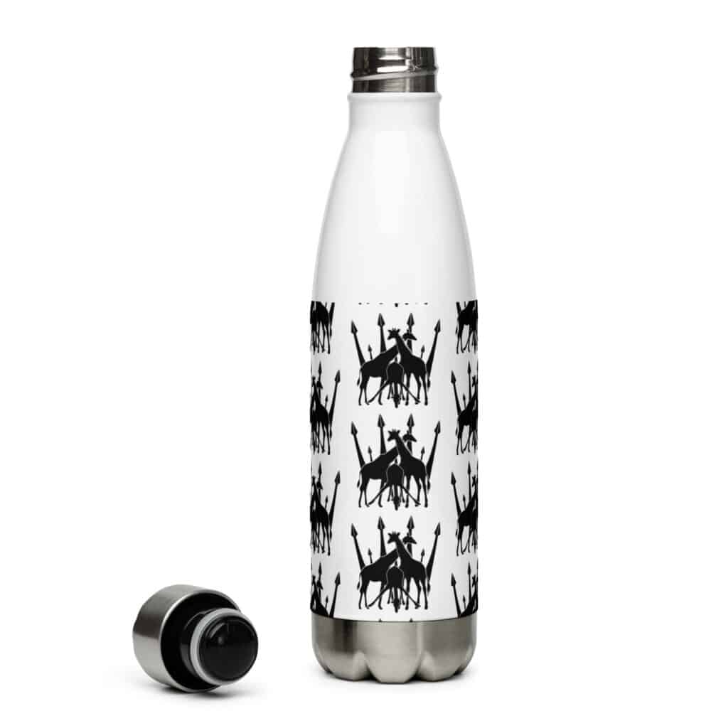 'Crown of Giraffe' stainless steel water bottle 1