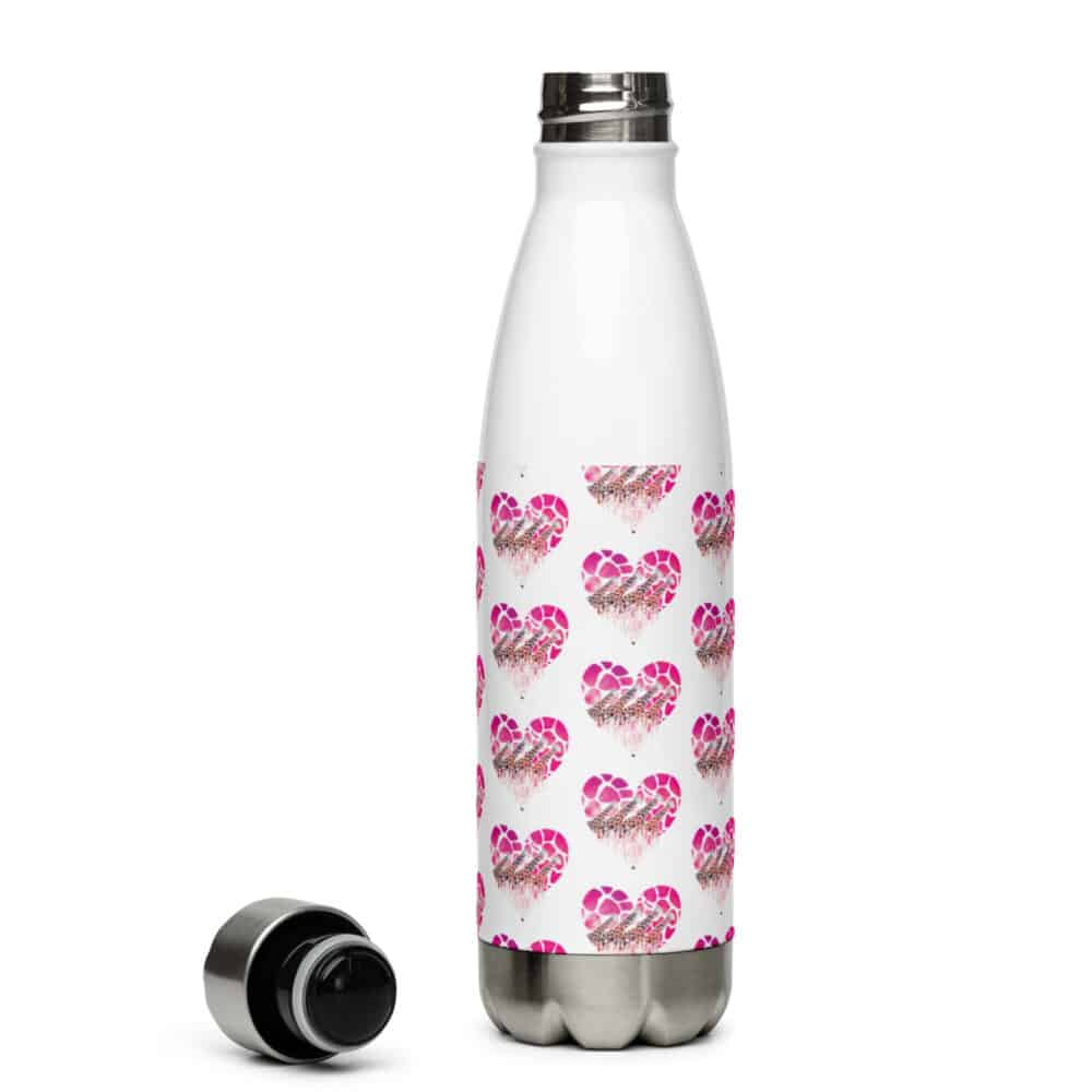 'I Love Giraffe' stainless steel water bottle 4