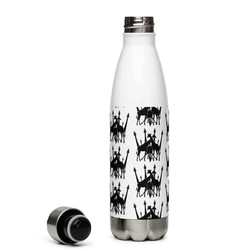 'Crown of Giraffe' stainless steel water bottle 3