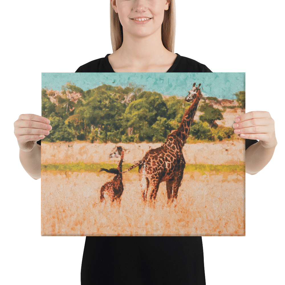 'Mother & Calf' Limited Edition canvas print 2